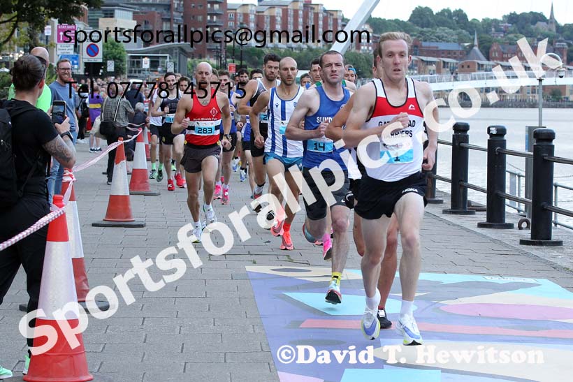 Quayside 5k Road Race, Newcastle/Gateshead, 2021, August 11th. Photo: David T. Hewitson/Sports for All Pics